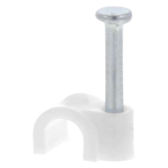 Afbeeldingen van Q-Link® Kabelclip rond 5mm wit (300)