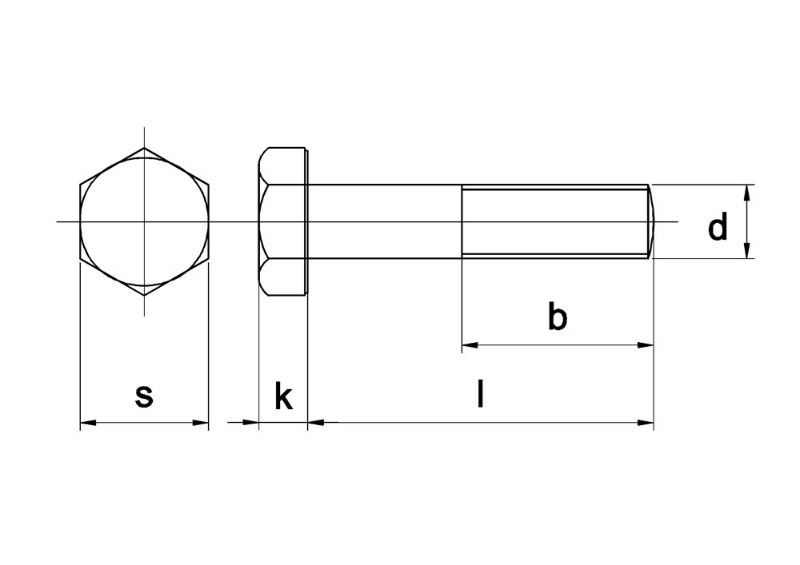 Afbeeldingen van Kobout B.V. Zeskantbout DIN 931, rvs A2