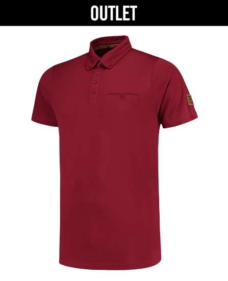 Afbeeldingen van Tricorp Poloshirt Premium Button Down Bordeau