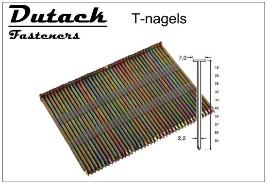 Afbeeldingen van T-nagel tn22 cnk 32mm ds 2mille