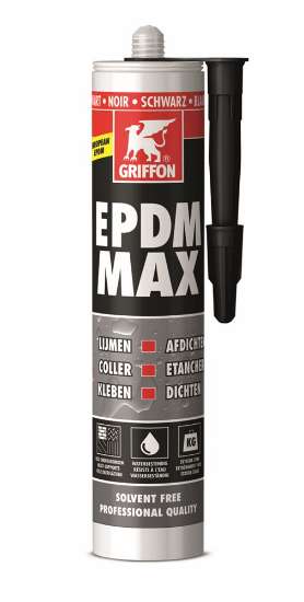 Afbeeldingen van Griffon EPDM Max Zwart Koker 465 g NL/FR/EN/D