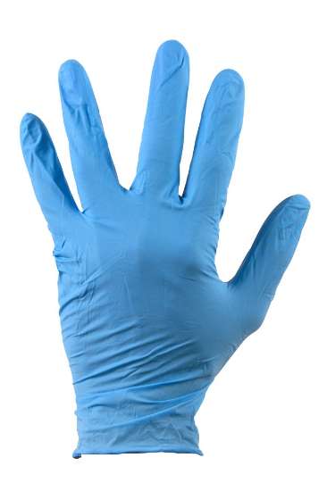 Afbeeldingen van DISPOSABLE NITRIL HANDSCHOEN BLAUW DOOS À 100