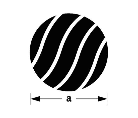 Afbeeldingen van Massief rond betonijz gedr 6mm 1m