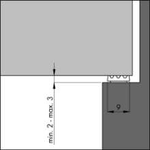 Afbeeldingen van Tochtband K-zwart 7,5 (kleine kier)