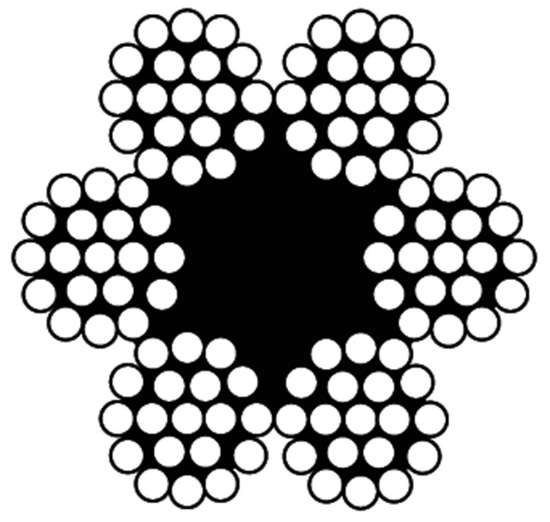 Afbeeldingen van Staalkabel 6x19 + 1 TWK / 06 mm / per bundel 