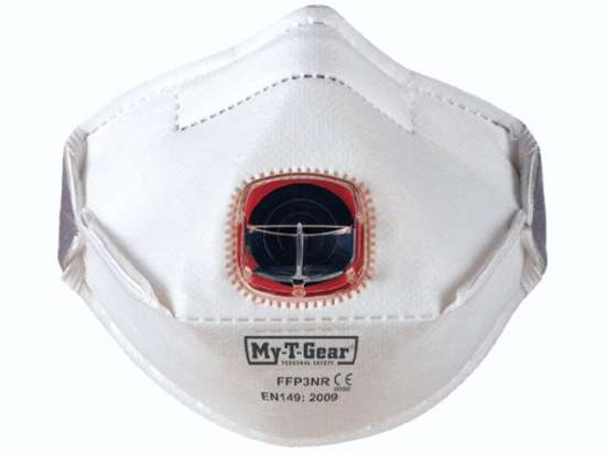 Afbeeldingen van Stofmasker 413 Ffp3V Nr Vouwmasker, Met Uitad