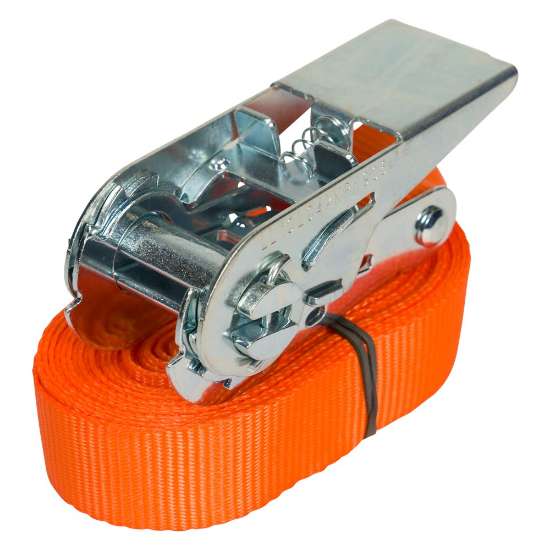 Afbeeldingen van Konvox Spanband 25mm ratel 906 5m LC700 Oranj