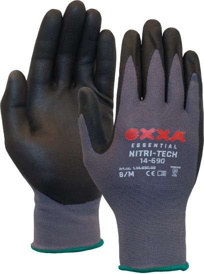 Afbeeldingen van Oxxa Nitri-tech 14-690 zwart/grijs mt10