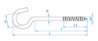 Afbeeldingen van Schroefhaken 2.00x11/25 ijzer gegalvaniseerd