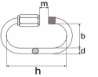 Afbeeldingen van Noodschalm met schroef / 06 mm / RVS AISI 316