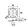 Afbeeldingen van AXA Scharnier/ongel/3mm/89x89/skgongm/tgs