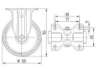 Afbeeldingen van Bokwiel wit 125mm Max. 250kg