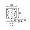 Afbeeldingen van AXA Veiligh.scharnier/3,5x3,5/tgs ean skg