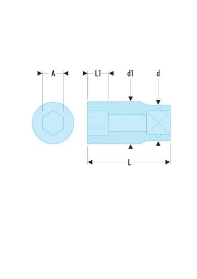 Afbeeldingen van Facom Doppen 1/2' 6 Kant 21 Mm  