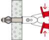 Afbeeldingen van METALEN HOLLEWANDPLUG HM 6X52 S MET SCHROEF (
