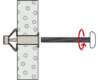 Afbeeldingen van METALEN HOLLEWANDPLUG HM 6X52 S MET SCHROEF (