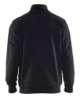 Afbeeldingen van Sweatshirt bi-colour met halve rits XL Zwart/