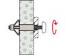 Afbeeldingen van METALEN HOLLEWANDPLUG HM 6X52 S MET SCHROEF (