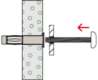 Afbeeldingen van METALEN HOLLEWANDPLUG HM 6X52 S MET SCHROEF (