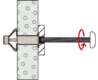 Afbeeldingen van METALEN HOLLEWANDPLUG HM 6X52 S MET SCHROEF (
