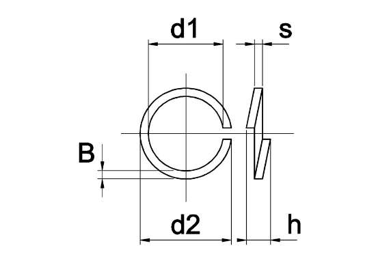 Afbeeldingen van Ring Din 127 A2 M 12 KVP-100