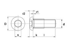 Afbeeldingen van Bout ISO 7380 10.9 EV M 10 X 50-100