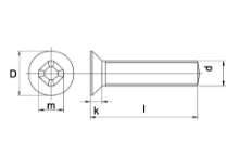 Afbeeldingen van Schroef DIN 965-H EV M 3 X 60 - 100