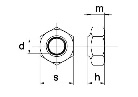 Afbeeldingen van Moer DIN 985 A2-70 M 12 KVP-100