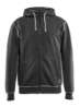Afbeeldingen van HOODED SWEATSHIRT MET RITS ZWART MELEE XL 339