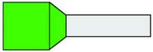 Afbeeldingen van Geïsoleerde Adereindhuls 6qmm Groen penlengte