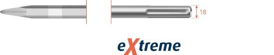 Afbeeldingen van SDS-MAX PUNTBEITEL, EXTREME, L=400