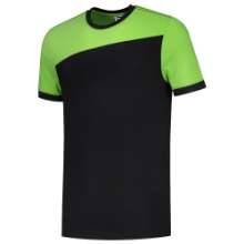 Afbeeldingen van T-SHIRT BICOLOR NADEN BLACKLIME M