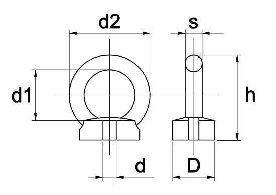 Afbeeldingen van Moer Din 582 A2 M 10 - 25