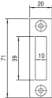 Afbeeldingen van P 1256/12/T BULK PER 10 SLUITPLAAT, STAAL VER