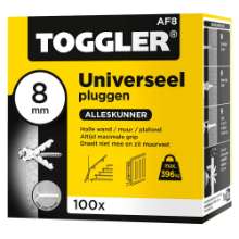 Afbeeldingen van Alligator plug met flens (geel) ø8mm AF 8