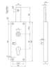 Afbeeldingen van 1803 B GARAGESLOT, PC60MM, KRUKGAT 9MM,