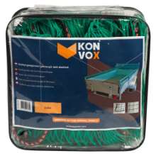 Afbeeldingen van Konvox aanhangnet geknoopt+elastiek 2x3 groen