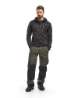 Afbeeldingen van Gebreid vest met softshell L Donkergrijs/Zwar