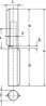 Afbeeldingen van Aanlaspaumelle / stalen pen en messing ring /
