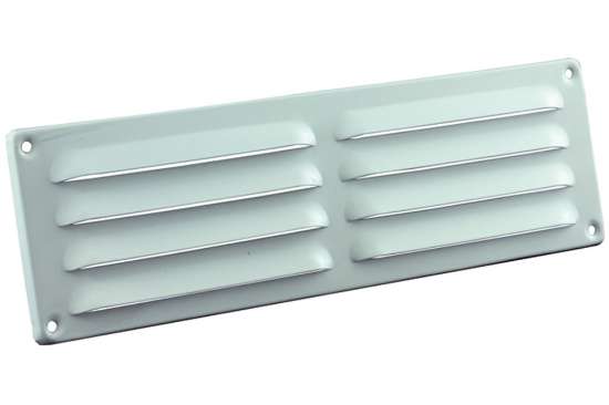 Afbeeldingen van ALU schoepenrooster 300x90mm wit