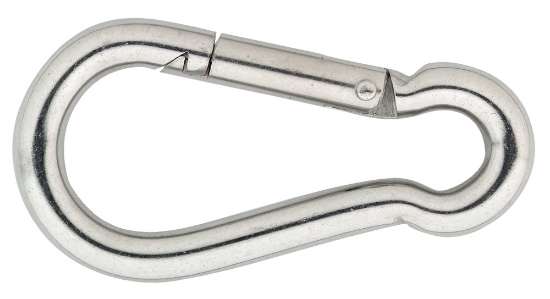 Afbeeldingen van Karabijnhaak C-DIN 5299 / 060x06 mm / RVS AIS