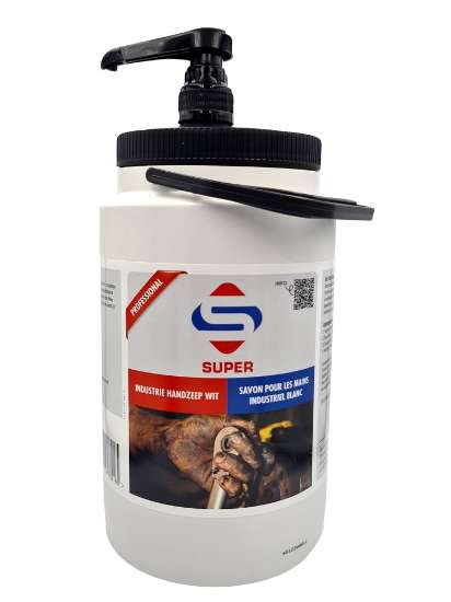 Afbeeldingen van Super Industrie Handzeep Wit 3L pot
