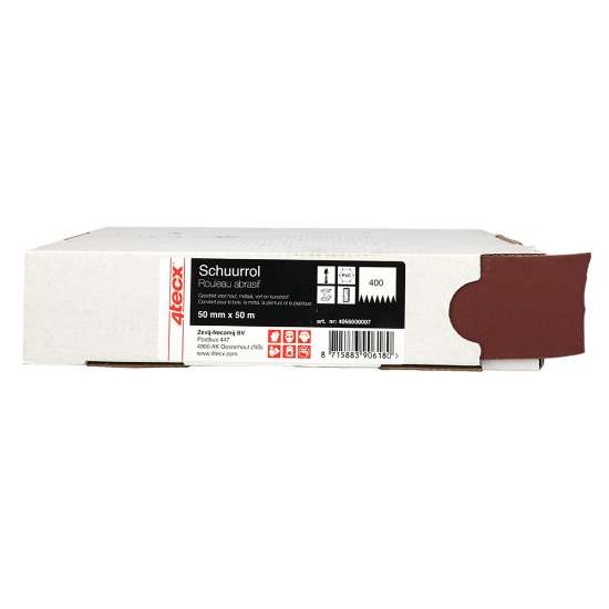 Afbeeldingen van 4Tecx Schuurrol 50mm x 50m korrel 400 linnen
