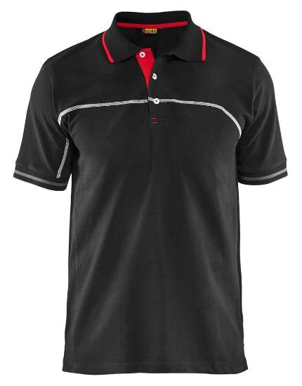Afbeeldingen van Poloshirt XXL Zwart/Rood
