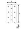 Afbeeldingen van Pianoscharnier / 0,7x32x1750 mm / RVS / met D