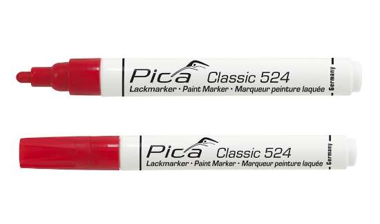 Afbeeldingen van Pica 10st 524/40 Lakmarker 2-4mm ronde tip ro