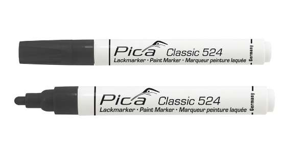 Afbeeldingen van Pica 524/46 Lakmarker 2-4mm ronde tip zw