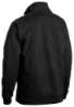 Afbeeldingen van Sweatshirt bi-colour met halve rits L Zwart/G