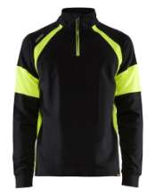 Afbeeldingen van Sweatshirt met High Vis zones L Zwart/High Vi