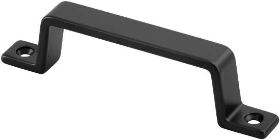 Afbeeldingen van GREEP 110MM OPSCHROEVEND MAT ZWART
